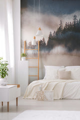 Papier peint paysage Brume