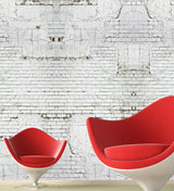 Papier peint Brique blanche original