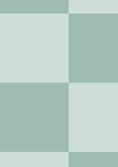 Echantillon papier peint panoramique Damier Classique Céladon