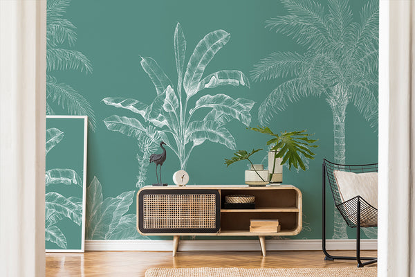 Papier peint jungle tropicale Chalky
