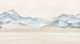Papier peint panoramique Montagnes Aquarelles