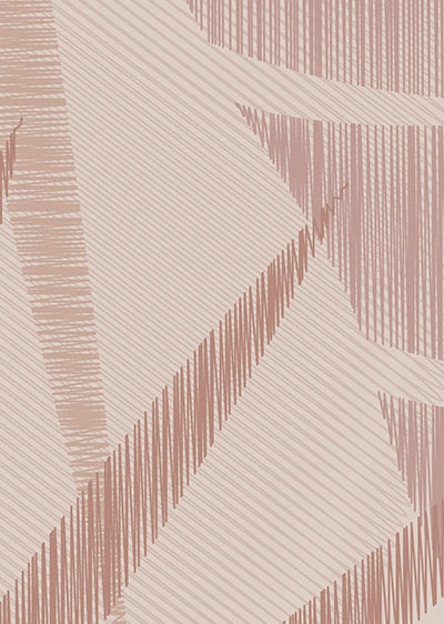 Echantillon papier peint feuilles tropicales Palms Rose