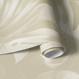 Papier peint végétal Monstera Deliciosa Beige