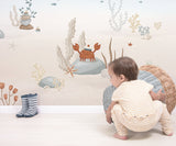 PAPIER PEINT DECOR - FONDS MARINS LES BALEINES