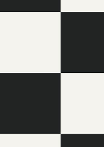 Echantillon papier peint panoramique Damier Classique Noir