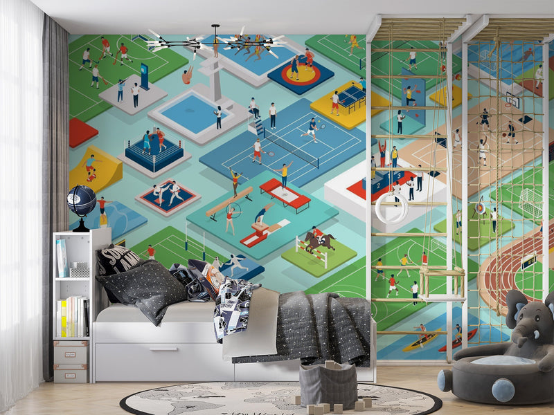 Papier peint panoramique Vive le Sport