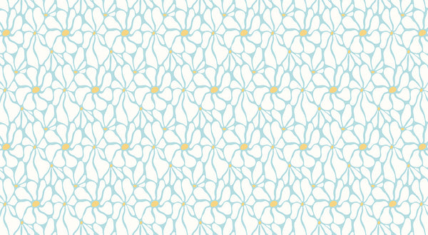 Papier peint panoramique motif fleurs Groovy Daisy