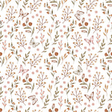 PAPIER PEINT ENFANT - PAPILLONS ET FLEURS