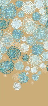 Papier peint panoramique Spirale de Fleurs