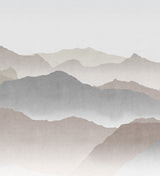 Papier peint panoramique Montagnes Brumeuses