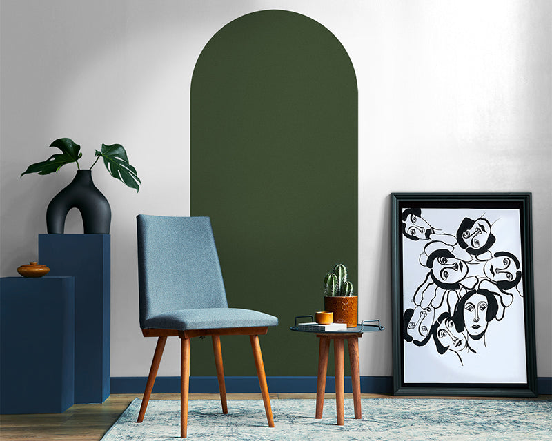 Papier Peint Adhésif Arche - Vert Sapin