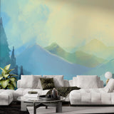 Papier peint panoramique montagne Water