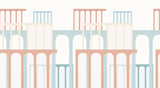 Papier peint arches Grec ARCADIE