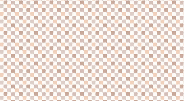 Papier peint panoramique Damier Pinceau Rose Peau
