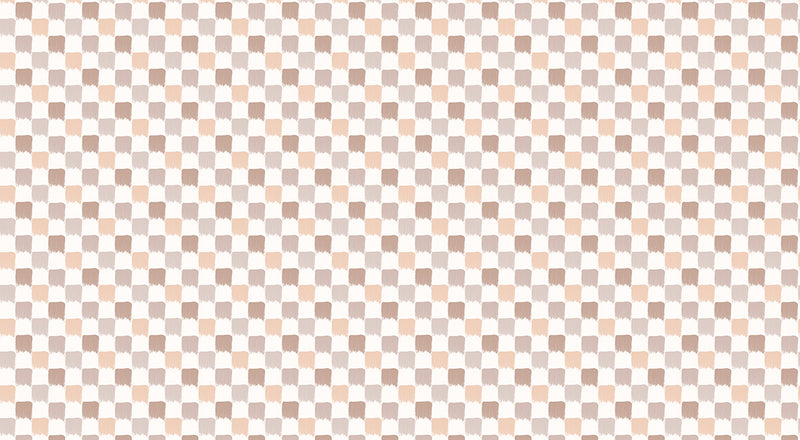 Papier peint panoramique Damier Pinceau Rose Peau