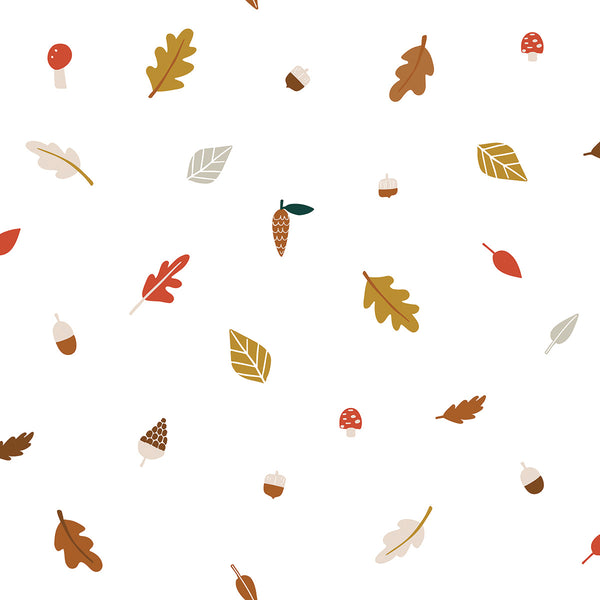 Papier Peint Feuilles d'Automne Eparses