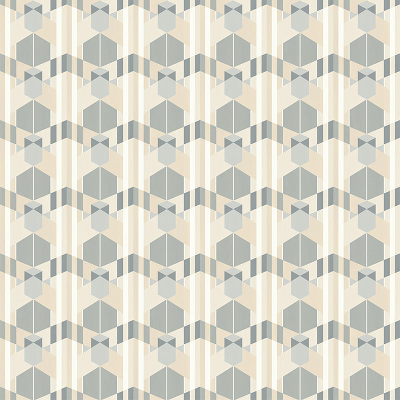 Papier peint panoramique Marqueterie de Rayures