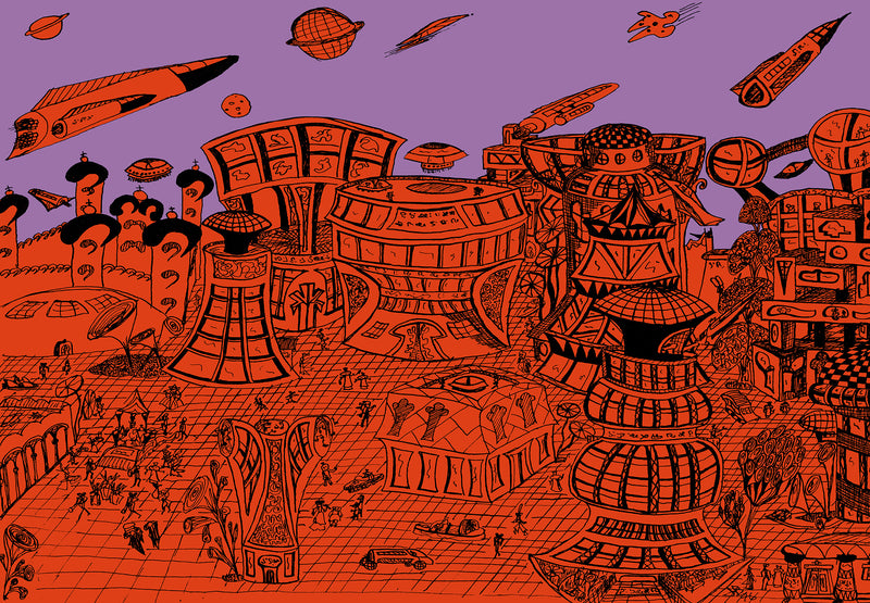 Papier Peint Ville Imaginaire