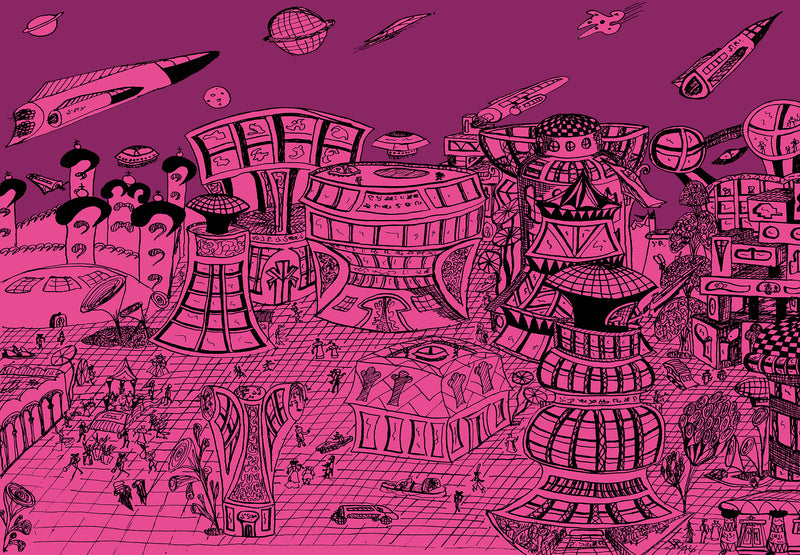 Papier Peint Ville Imaginaire