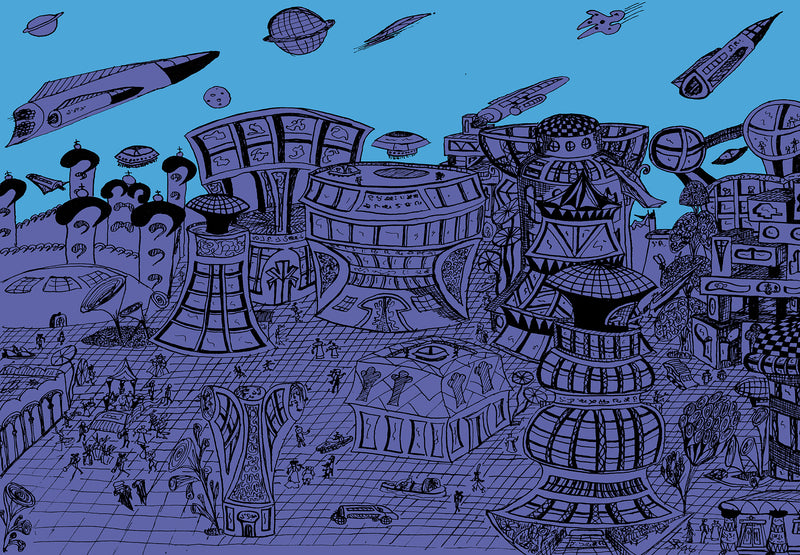 Papier Peint Ville Imaginaire