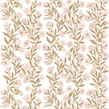 PAPIER PEINT GUIRLANDES DE FLEURS