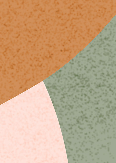 Echantillon papier peint géométrique abstrait Liquid Forms Marron