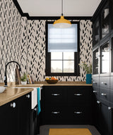 Papier peint panoramique coups de pinceau Empreintes