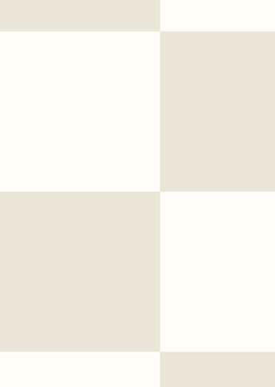 Echantillon papier peint panoramique Damier Classique Beige