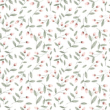 PAPIER PEINT ENFANT - BOUTONS DE FLEURS