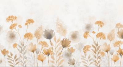 Papier peint fleuri - Grand Floral Automne 600 x 330