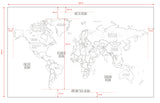 Papier Peint Decor Mural Mappemonde