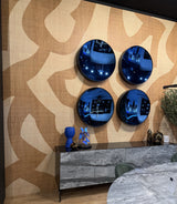 Papier peint panoramique naturel - Sisal et Formes Vernies