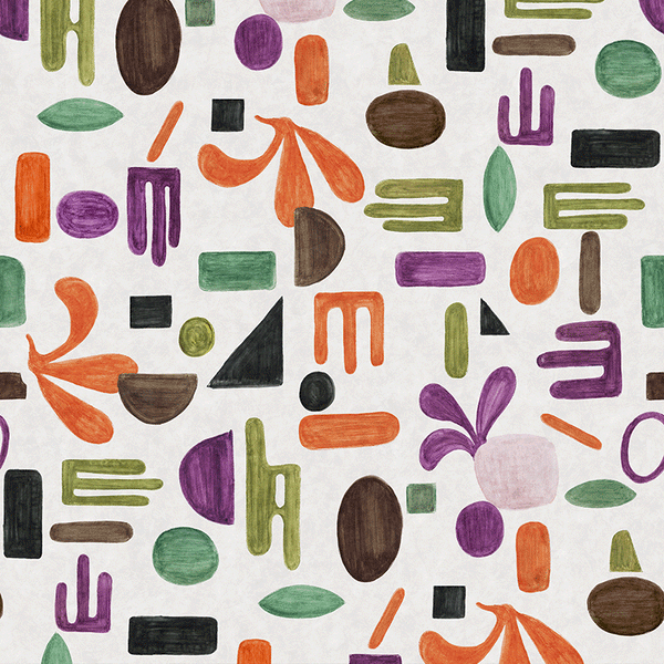 Papier peint formes originales