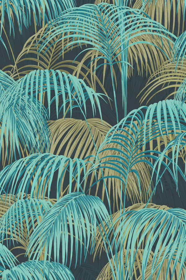 Papier peint jungle tropicale pastel