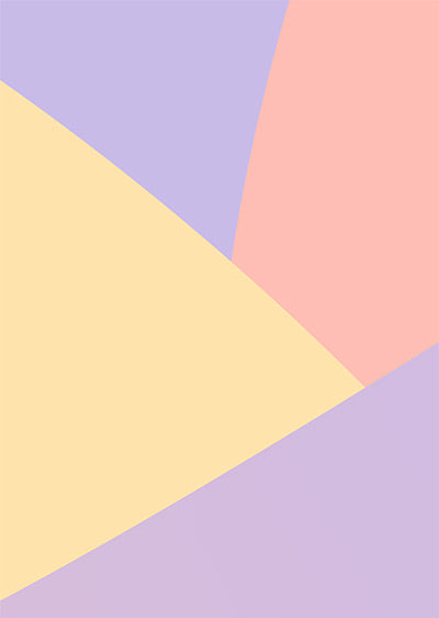 Echantillon papier peint paysage abstrait Hills Pastel