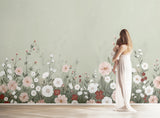 PAPIER PEINT DECOR - JARDIN FLEURI