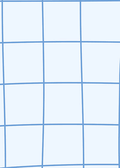 Echantillon papier peint panoramique Grillage Souple Bleu