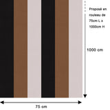 Papier peint chic – Rayure large texturée Joséphine