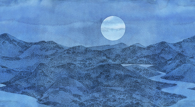 Papier peint montagne Fjord