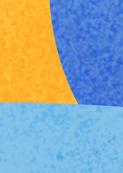 Echantillon papier peint géométrique abstrait Liquid Forms Bleu