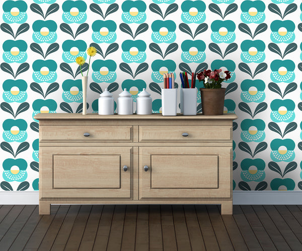 Papier peint année 70 Spring