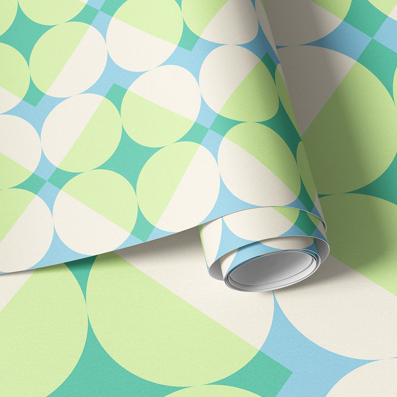 Papier peint panoramique motif vintage Pesce