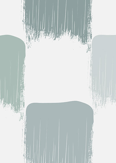 Echantillon papier peint panoramique Damier Pinceau Gris Vert