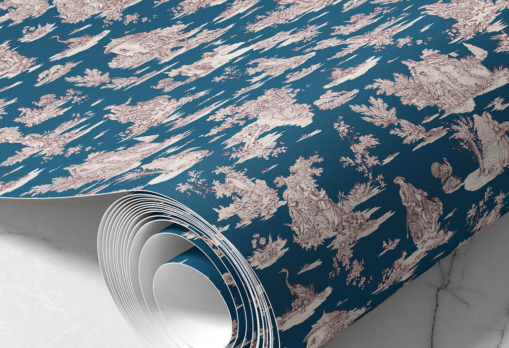 Papier peint Toile de Jouy Moderne - E-Papier-Peint – e-papier-peint.com