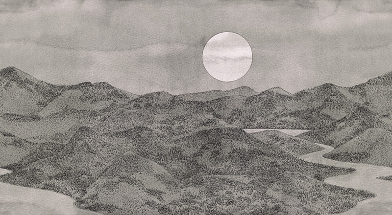 Papier peint montagne Fjord