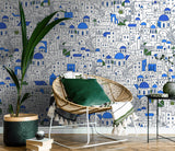 Papier peint panoramique Santorini