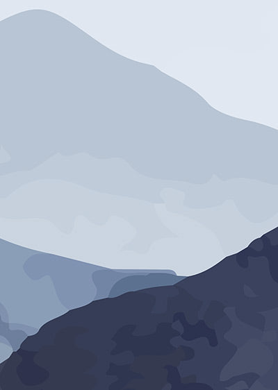 Echantillon papier peint panoramique montagnes Hauteurs