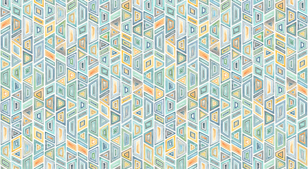 Papier peint géométrique – Kente Pastel