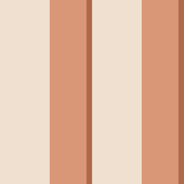 Papier peint Rayures Emma Blush Marron