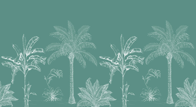 Papier peint jungle tropicale Chalky